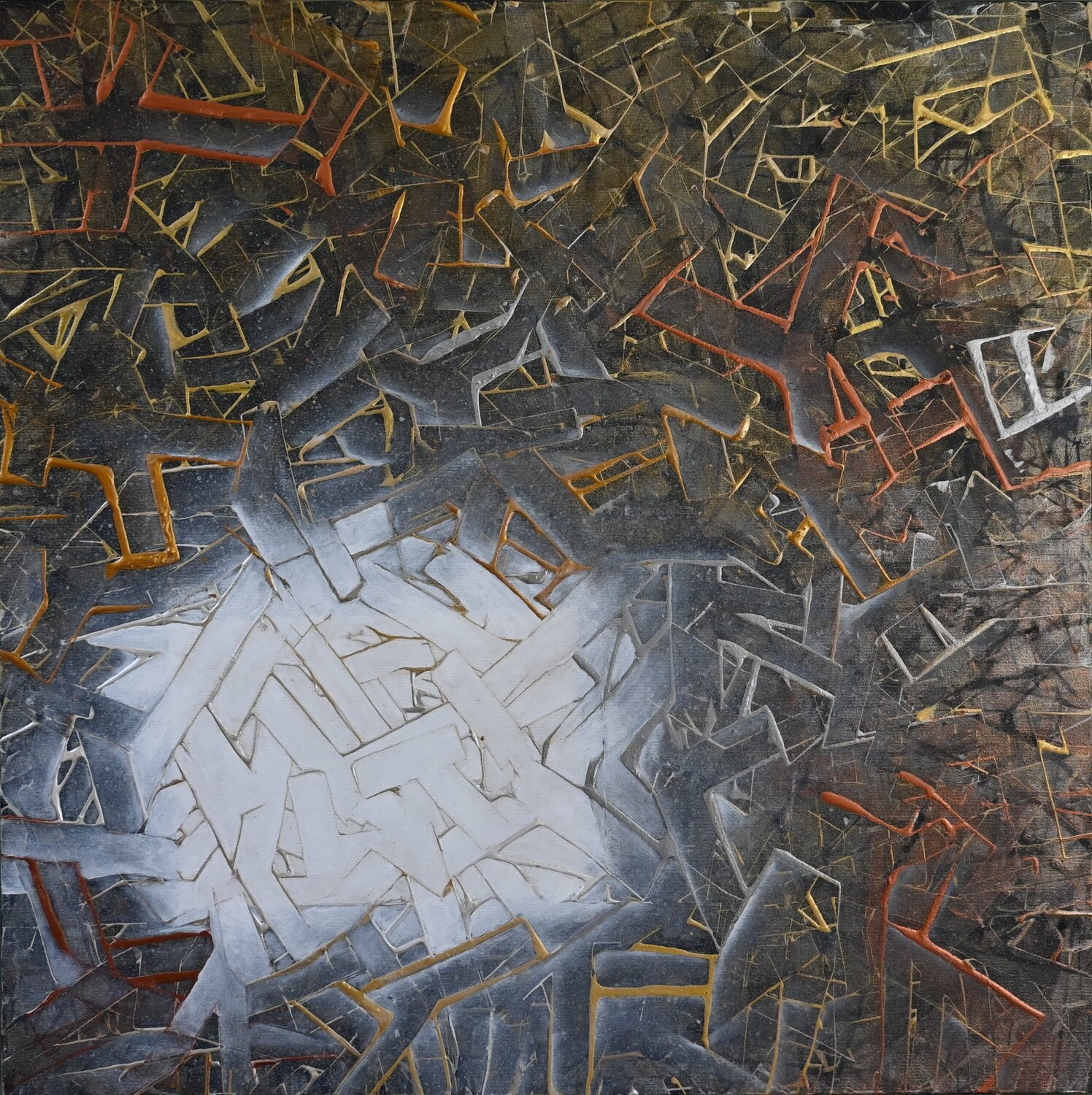 Lux libera nos VI Giuseppe Pastore Original painting for sale