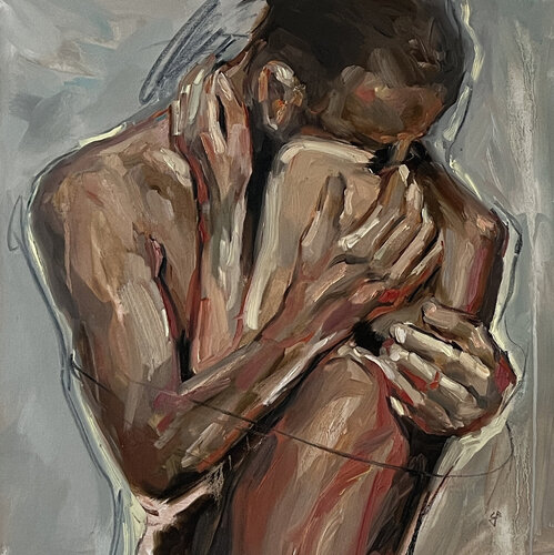 Hug by Claudia Barbu, Painting for Sale on Select