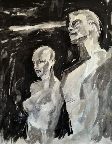 Extra Lives by Claudia Barbu, Painting for Sale on Select
