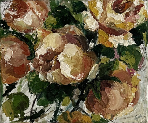 flowers bloom by Claudia Barbu, Painting for Sale on Select