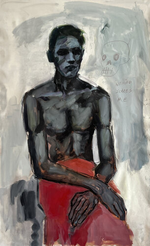 nothing scares me by Claudia Barbu, Painting for Sale on Select