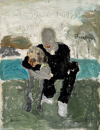 storm walker by Claudia Barbu, Painting for Sale on Select