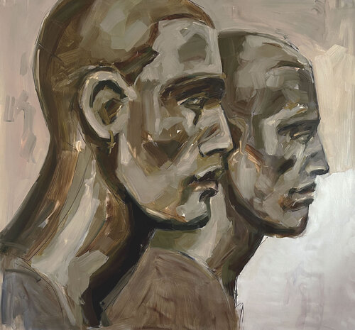 They/Them by Claudia Barbu, Painting for Sale on Select