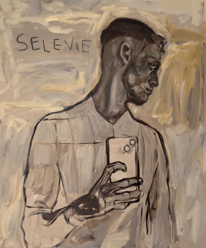 selfie by Claudia Barbu, Painting for Sale on Select