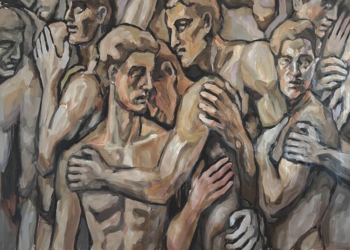 no safe place by Claudia Barbu, Painting for Sale on Select