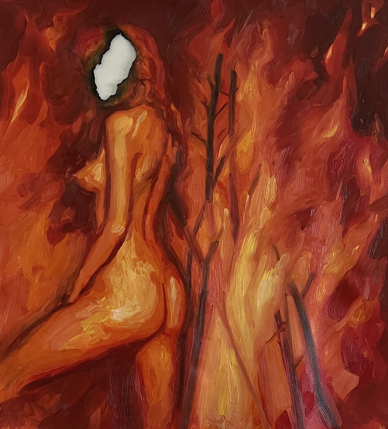 Disconnected From Desire Claudia Barbu Original painting for sale