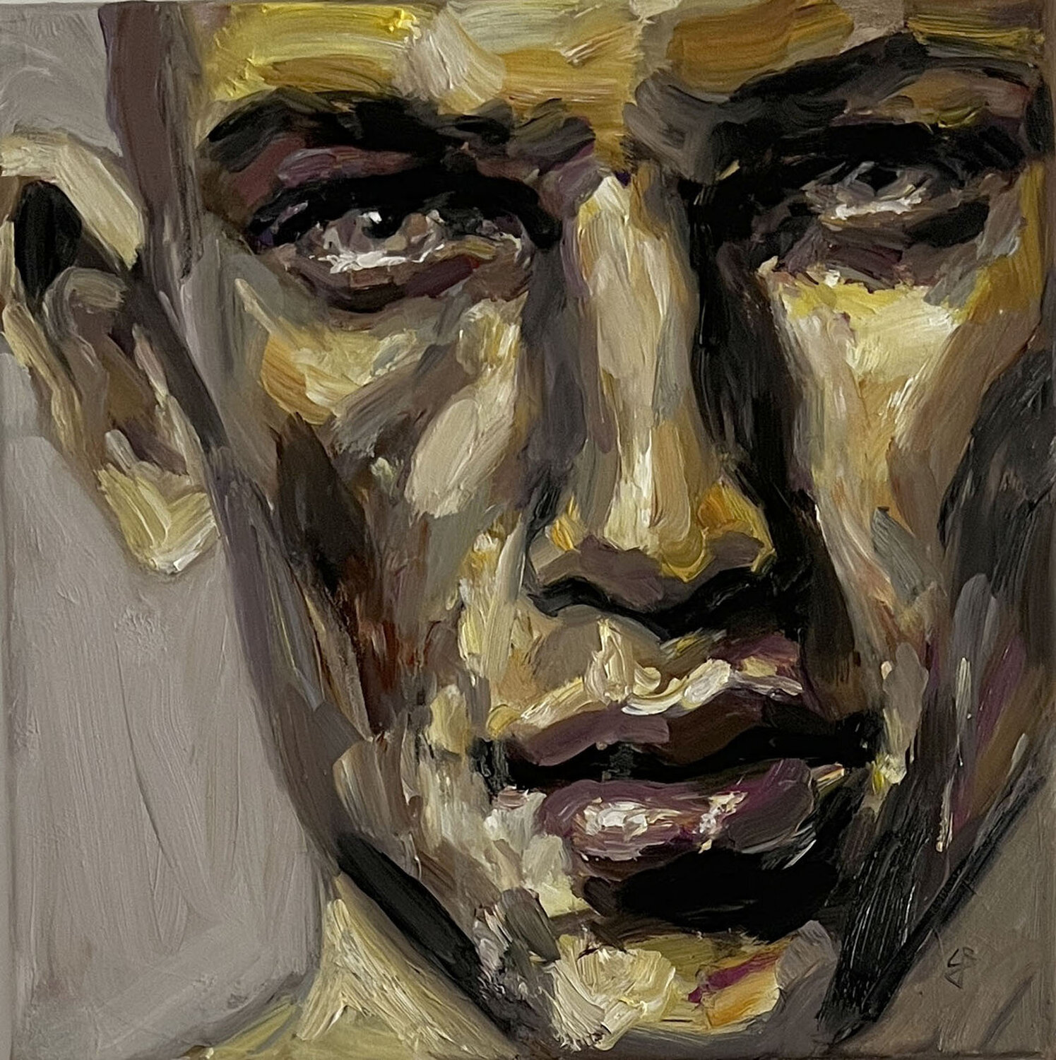 soulful eyes Claudia Barbu Original painting for sale