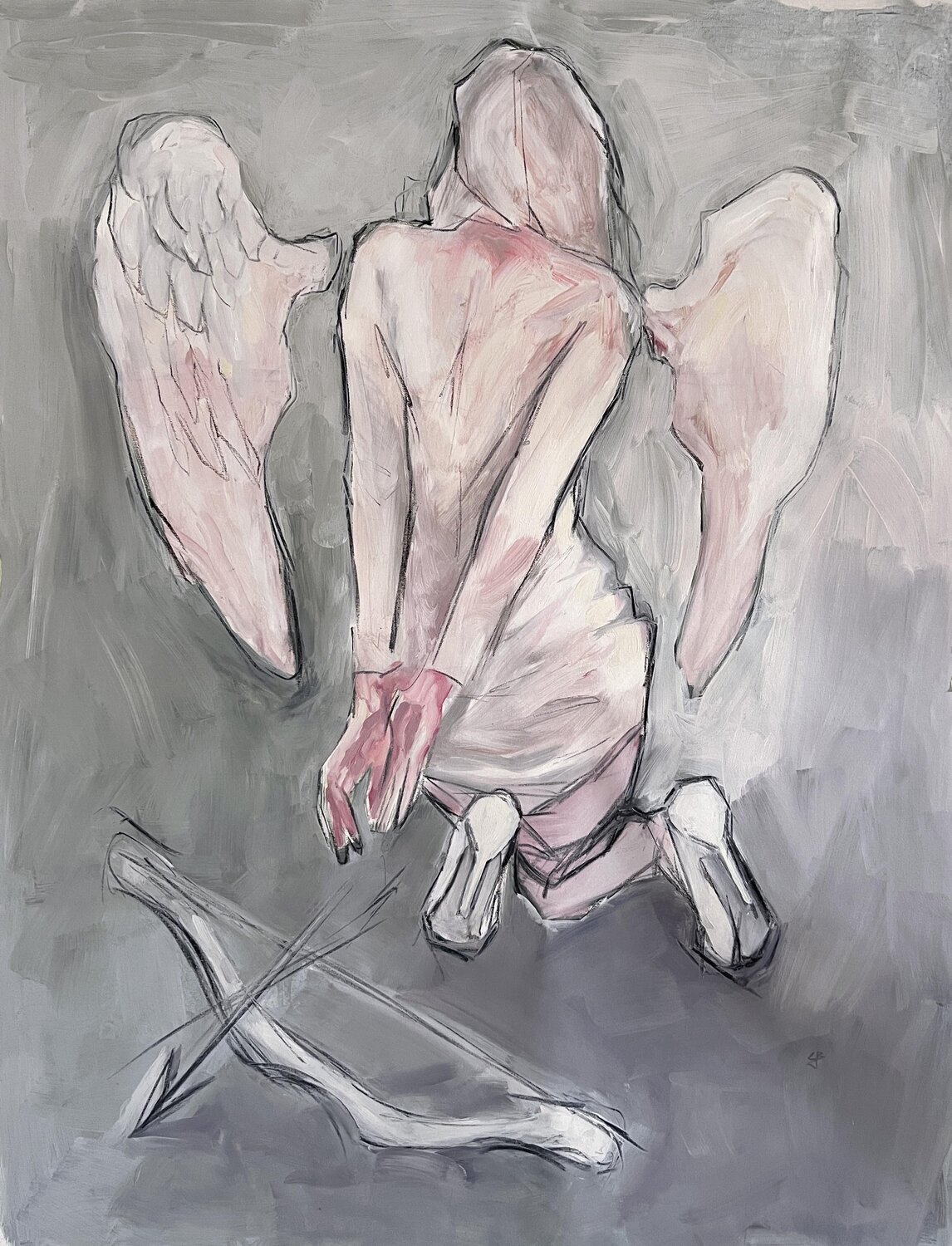 desarmed Claudia Barbu Original painting for sale