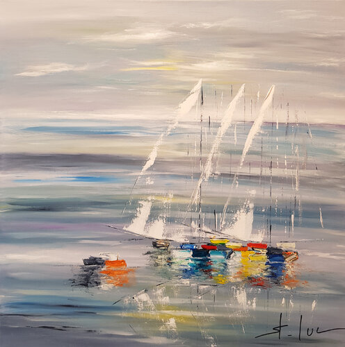 Douce Evasion 3 by MICHEL SAINT-LUC, Painting for Sale on Select