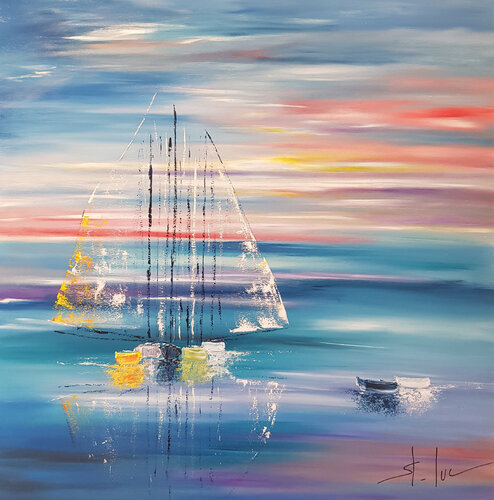 Poetic Landscape 5 by MICHEL SAINT-LUC, Painting for Sale on Select