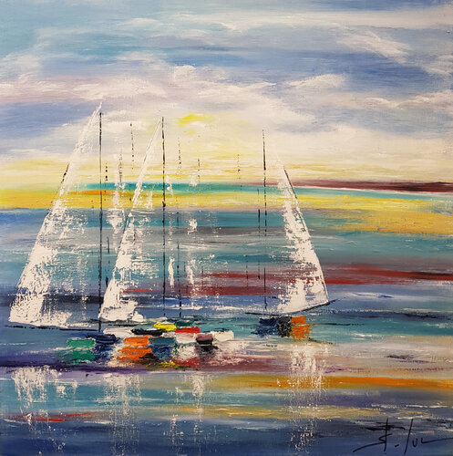 Poetic Landscape by MICHEL SAINT-LUC, Painting for Sale on Select
