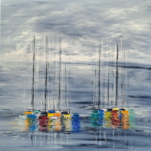 Brumes du Soir by MICHEL SAINT-LUC, Painting for Sale on Select