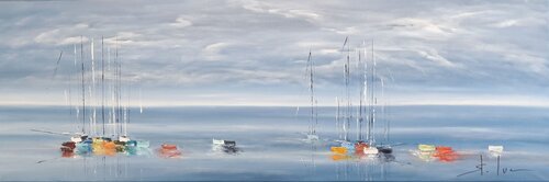 Prélude à la Mer 4 by MICHEL SAINT-LUC, Painting for Sale on Select