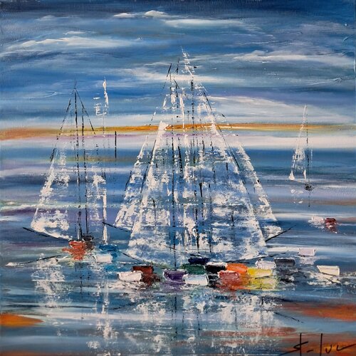 Poetic Landscape 10 by MICHEL SAINT-LUC, Painting for Sale on Select