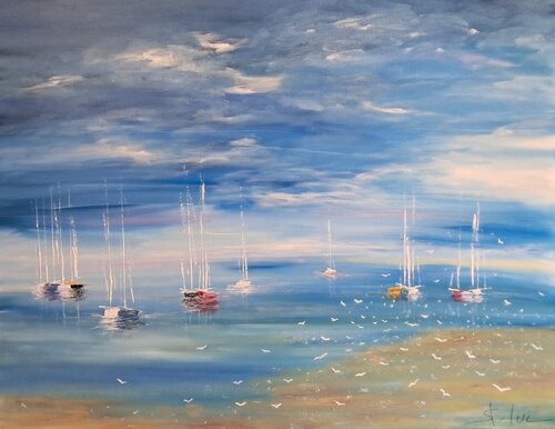 Rêve Bleu by MICHEL SAINT-LUC, Painting for Sale on Select