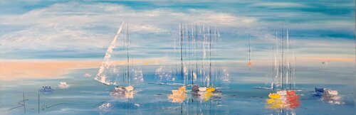 Holidays 11 by MICHEL SAINT-LUC, Painting for Sale on Select