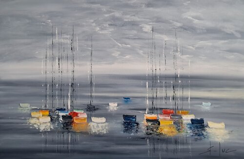 Sonate 117226 by MICHEL SAINT-LUC, Painting for Sale on Select