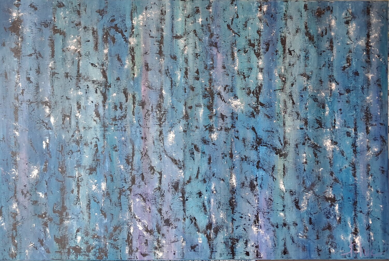 Ithaque 11 MICHEL SAINT-LUC Original painting for sale