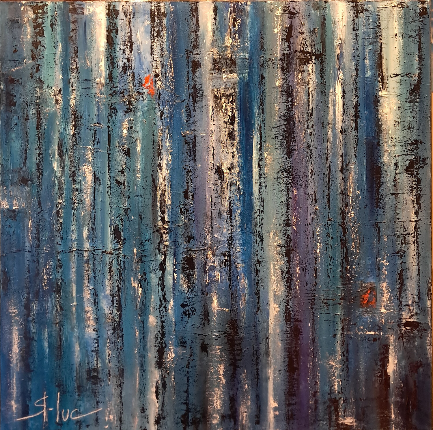 Ithaque 2 MICHEL SAINT-LUC Original painting for sale