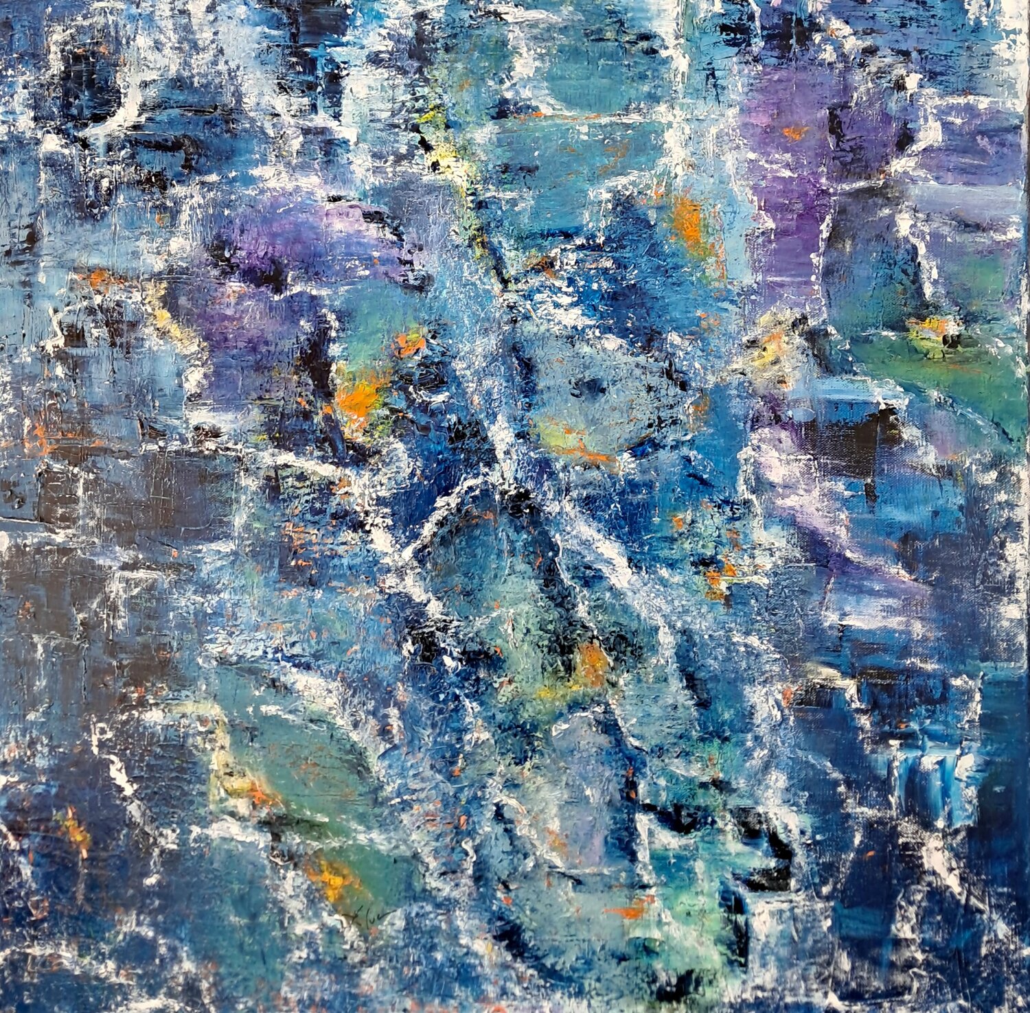 Myriade MICHEL SAINT-LUC Original painting for sale