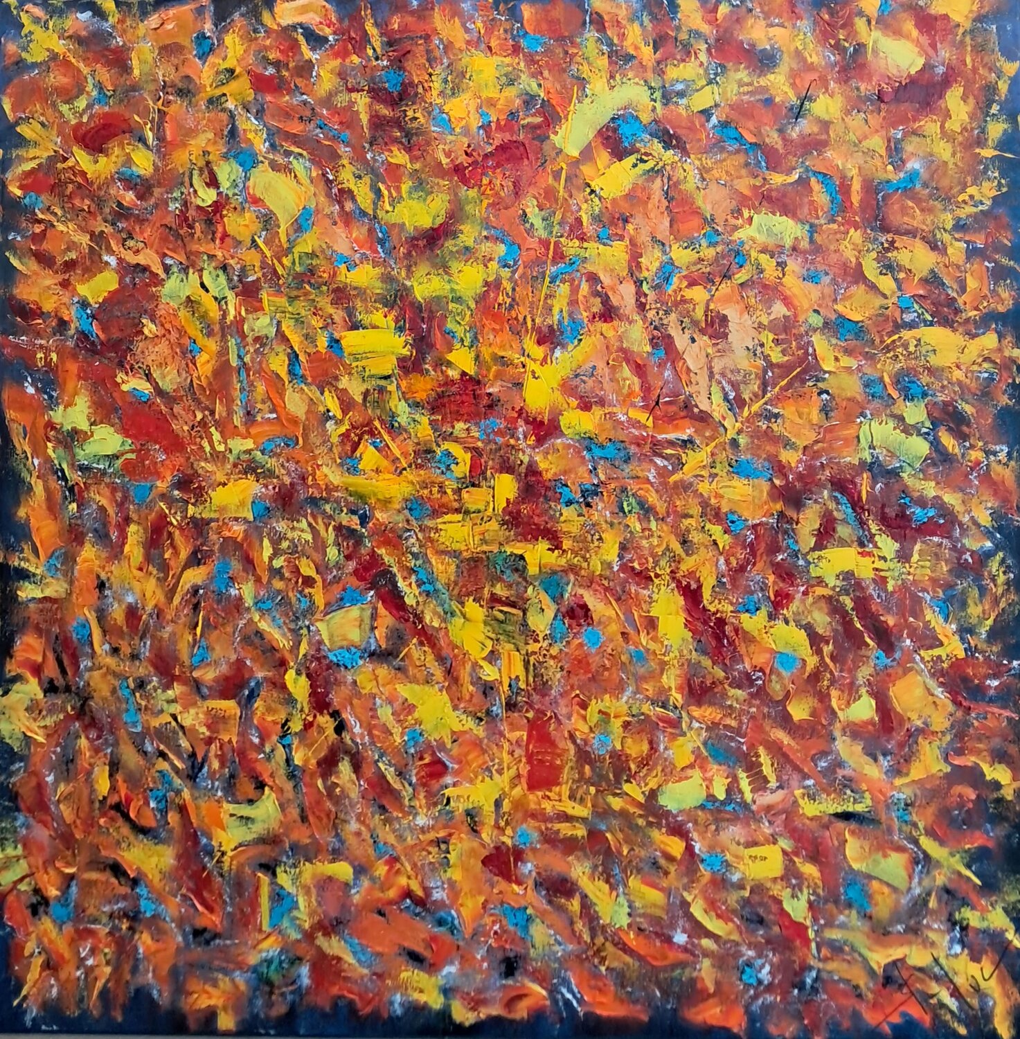 Myriade 3 MICHEL SAINT-LUC Original painting for sale