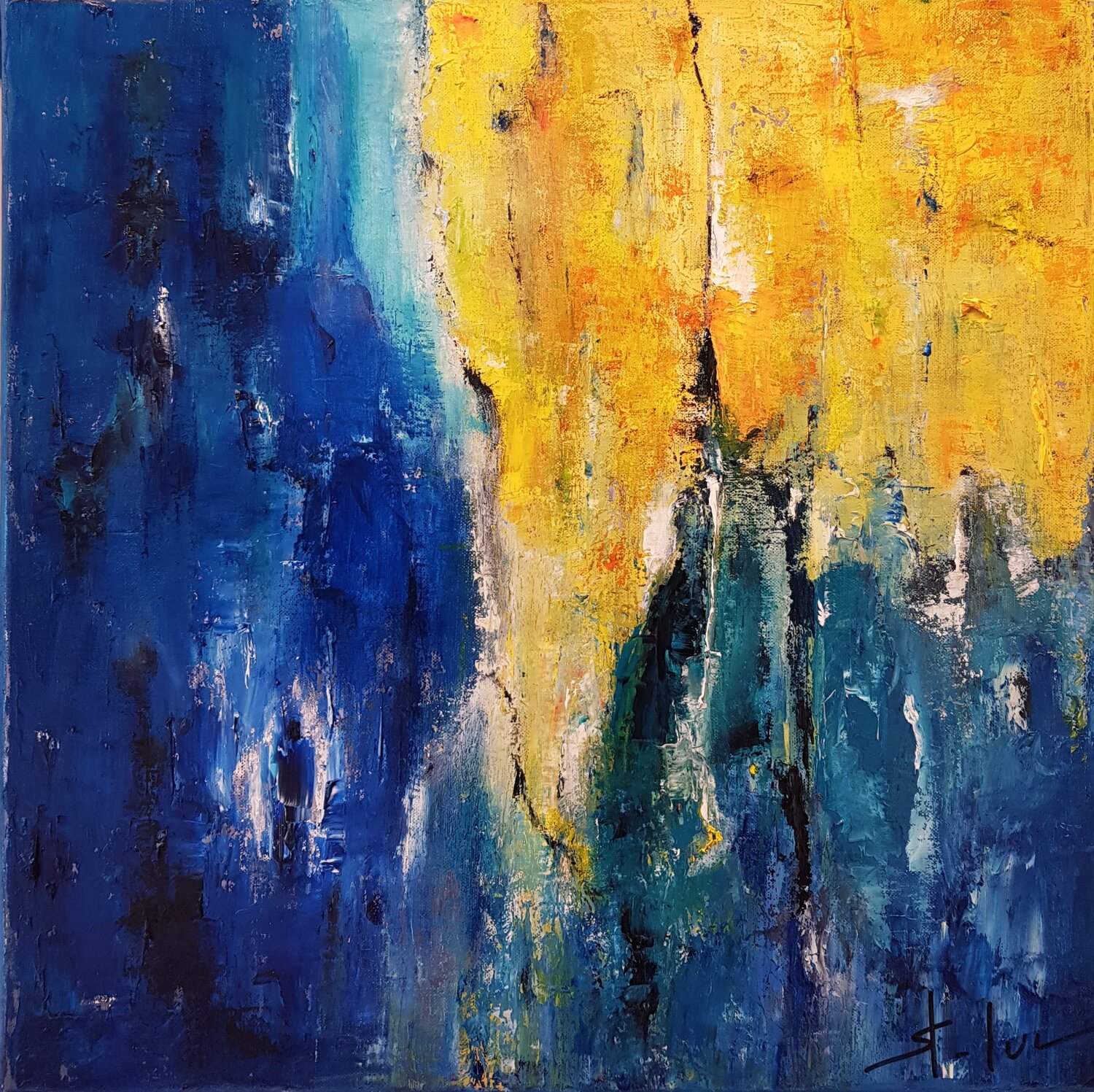 Le Passage MICHEL SAINT-LUC Original painting for sale
