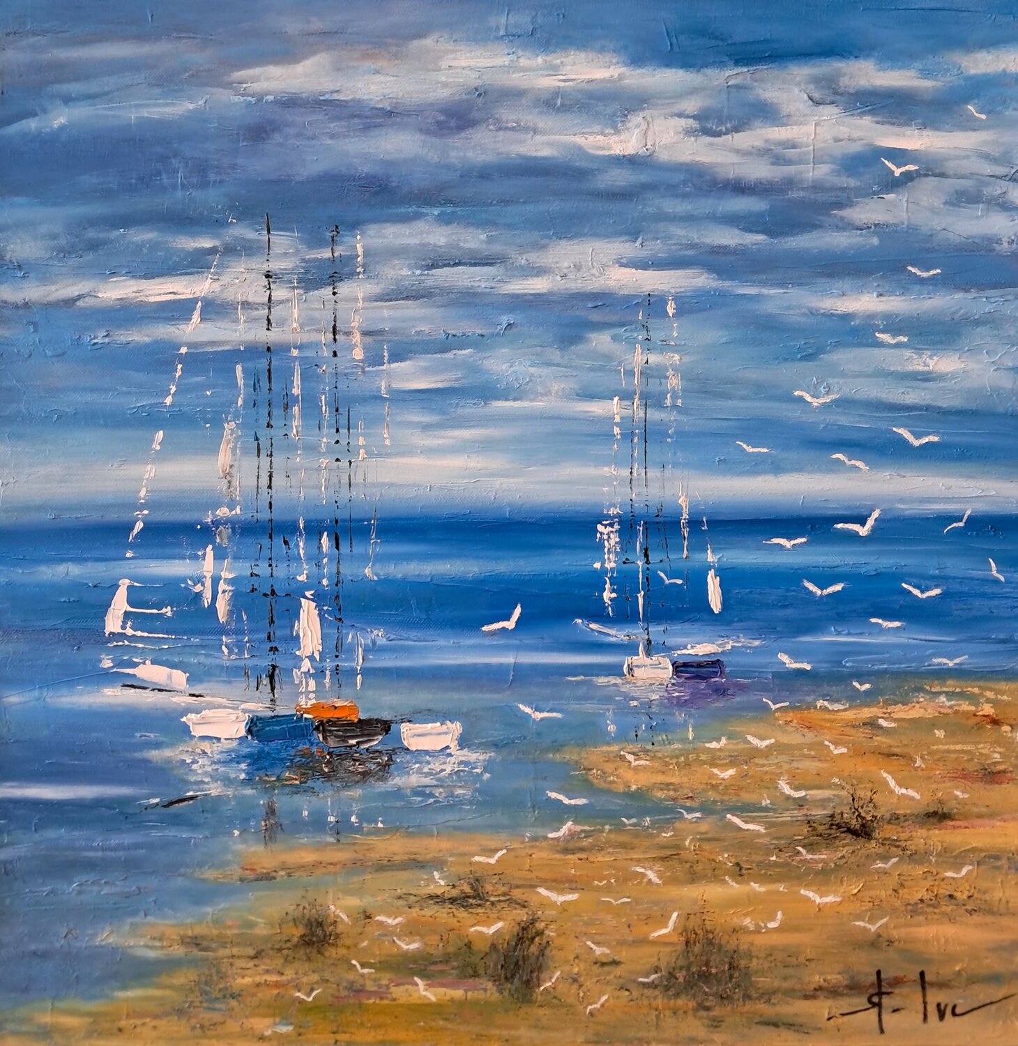 Envol MICHEL SAINT-LUC Original painting for sale