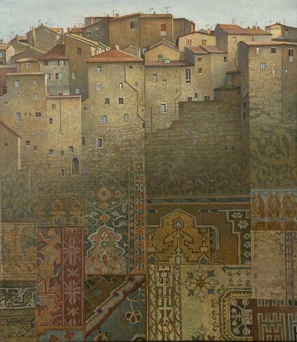 Der Stadt by Sergej Sologub, Painting for Sale on Select