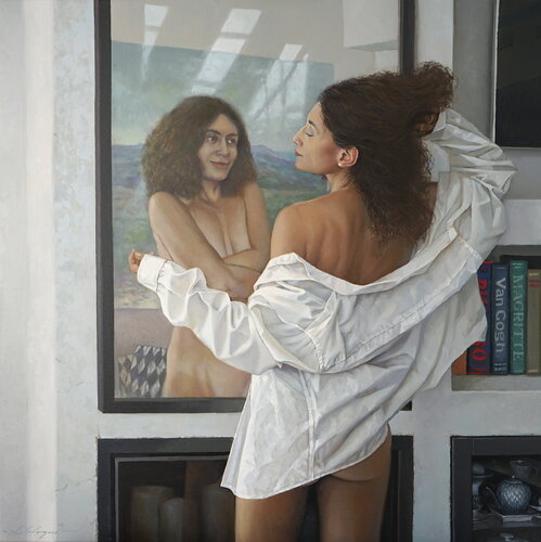 Spiegel by Sergej Sologub, Painting for Sale on Select