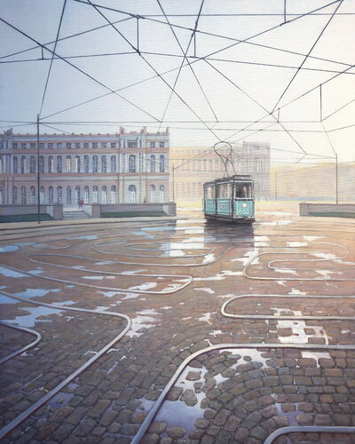 Labyrinth by Sergej Sologub, Painting for Sale on Select