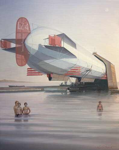 LZ 4 by Sergej Sologub, Painting for Sale on Select