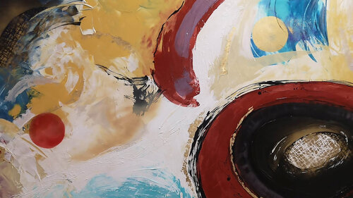 Melodia di segni e colori by Ivana Urso, Painting for Sale on Select