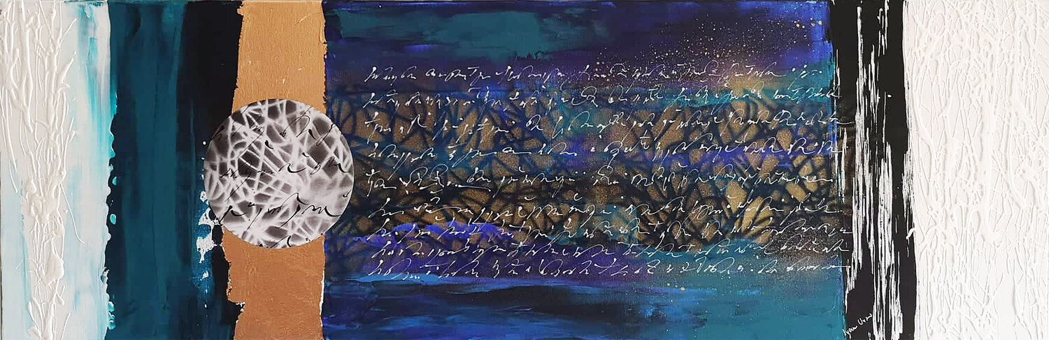 Nel  segno del  Blu II Ivana Urso Original painting for sale