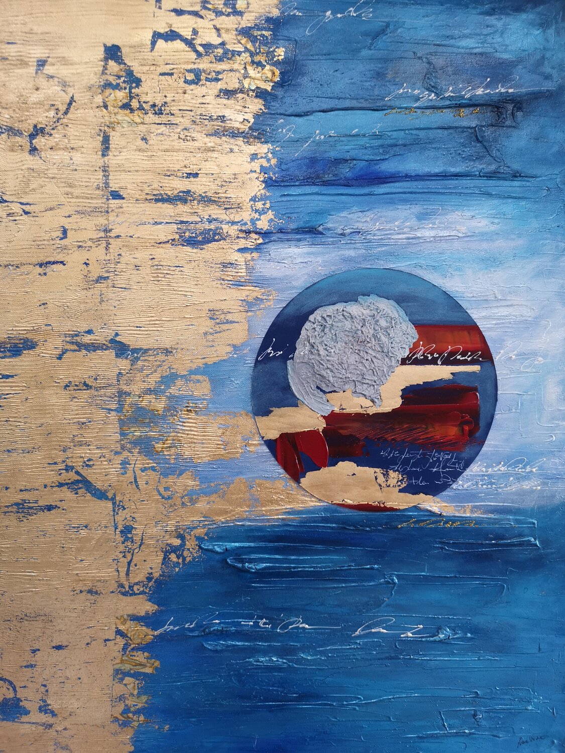 La luna sul mare Ivana Urso Original painting for sale