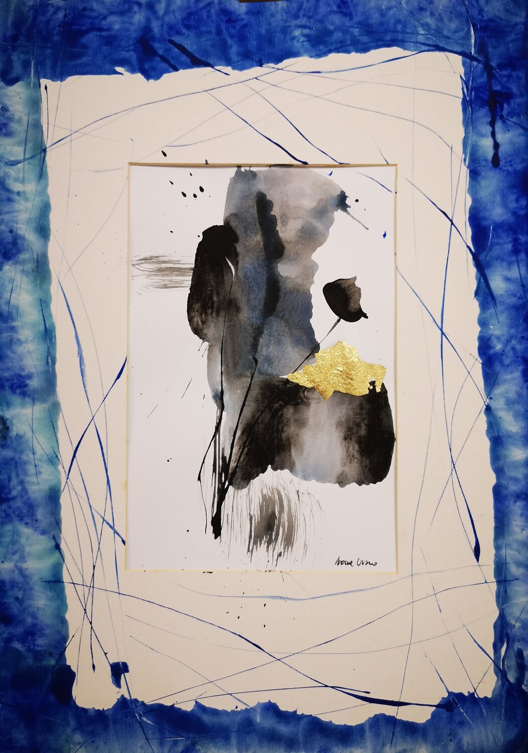 Sospensione d'azzurro Ivana Urso Original painting for sale