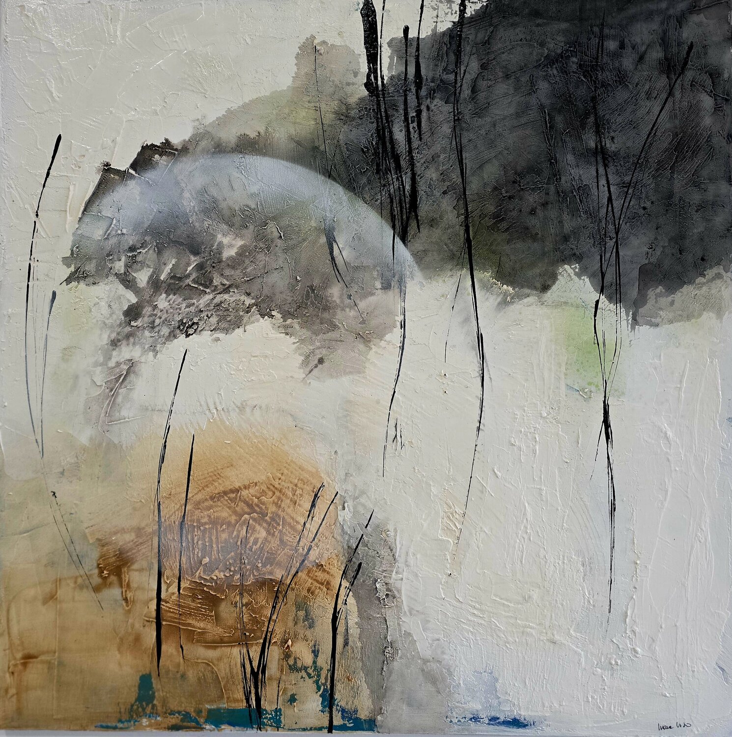 Linea in sospensione Ivana Urso Original painting for sale