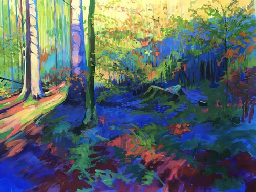 Impresión del bosque en la memoria by Karen Kruse, Painting for Sale on Select