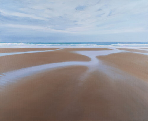 Oyambre, marea baja. Santander by Karen Kruse, Painting for Sale on Select