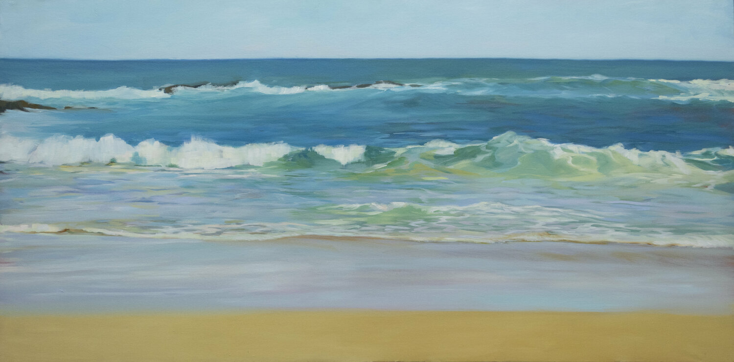 Playa del Camello en Santander. Karen Kruse Original painting for sale