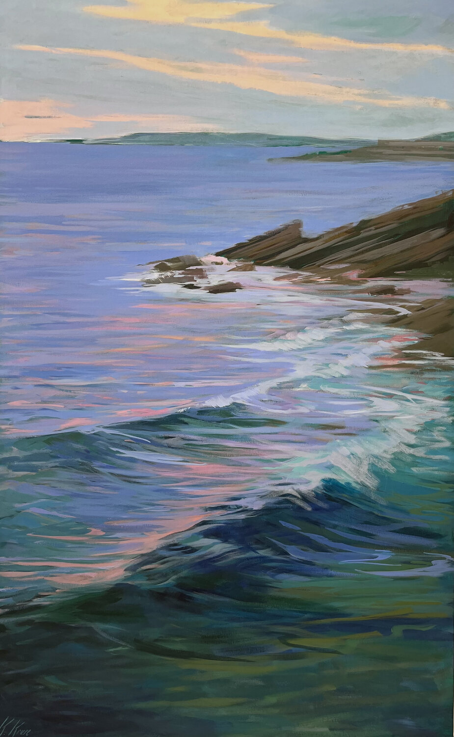 La hora solitaria Karen Kruse Original painting for sale