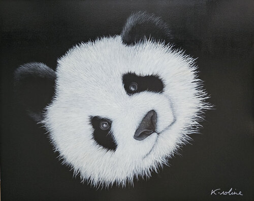 PANDA - Je craque pour toi von K-roline, Malerei kaufen auf Select