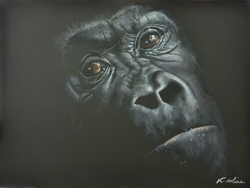 Puisque tu ne fais rien, j'm'efface by K-roline, Painting for Sale on Select