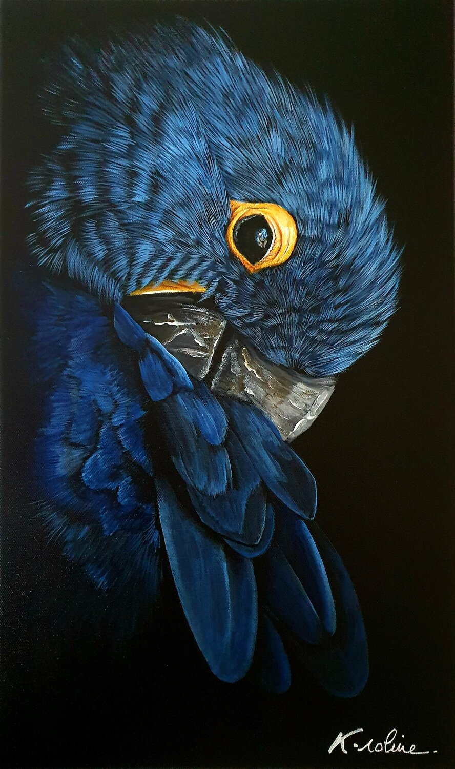 Blue Color K-roline Original painting for sale