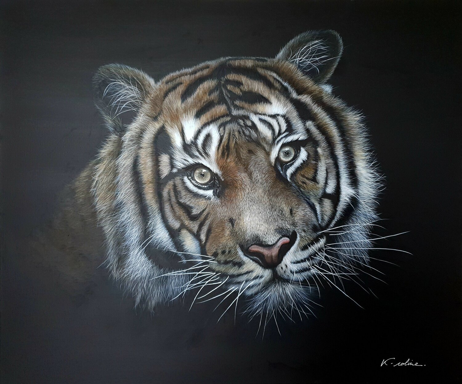 Tu m'hypnotises K-roline Original painting for sale