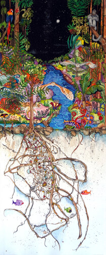 Between the Root and the Sky by Linnea Pergola, Painting for Sale on Select