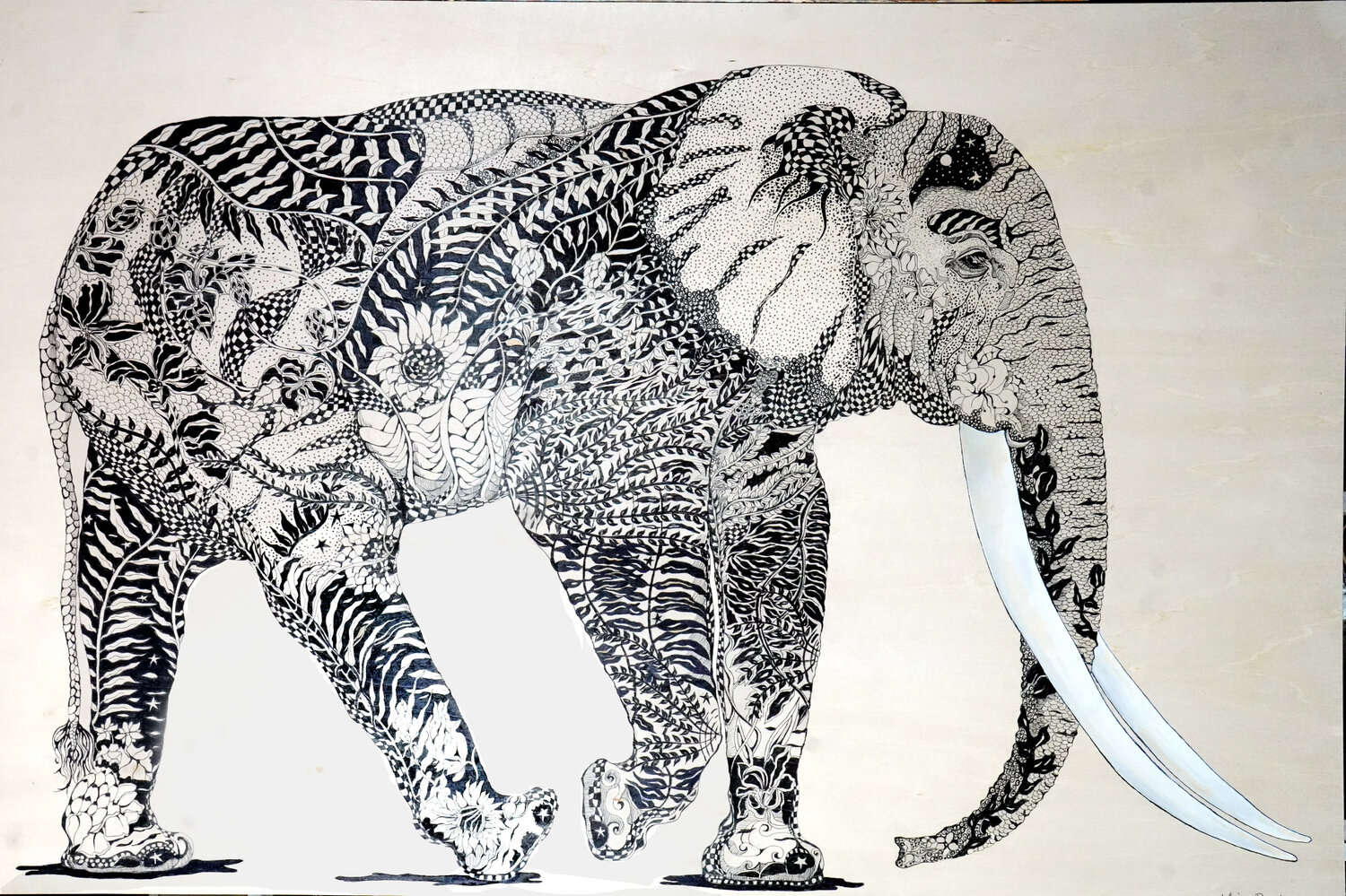Enchanted Elly Linnea Pergola Drawing for sale