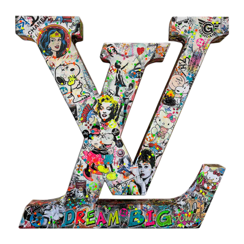 L. Vuitton - Dream Big  – Original 3D Sculpture by Gardani, Sculpture for Sale on Select