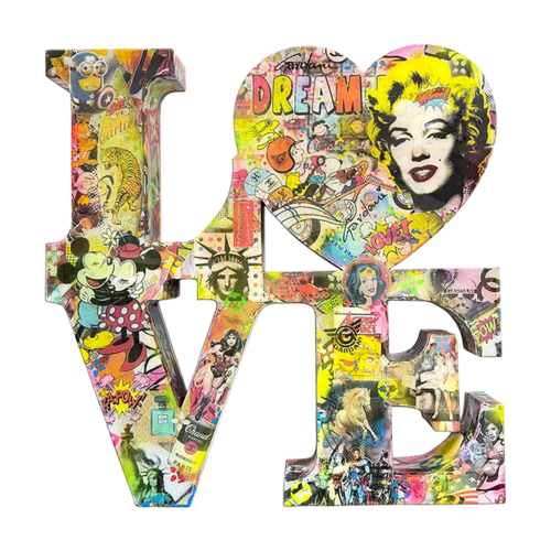 Marilyn is Love – Original 3D Sculpture by Gardani, Sculpture for Sale on Select