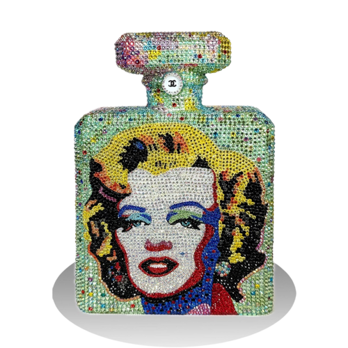 Chanel Marilyn Charm - Original Swarovski Sculpture by Gardani, Sculpture for Sale on Select
