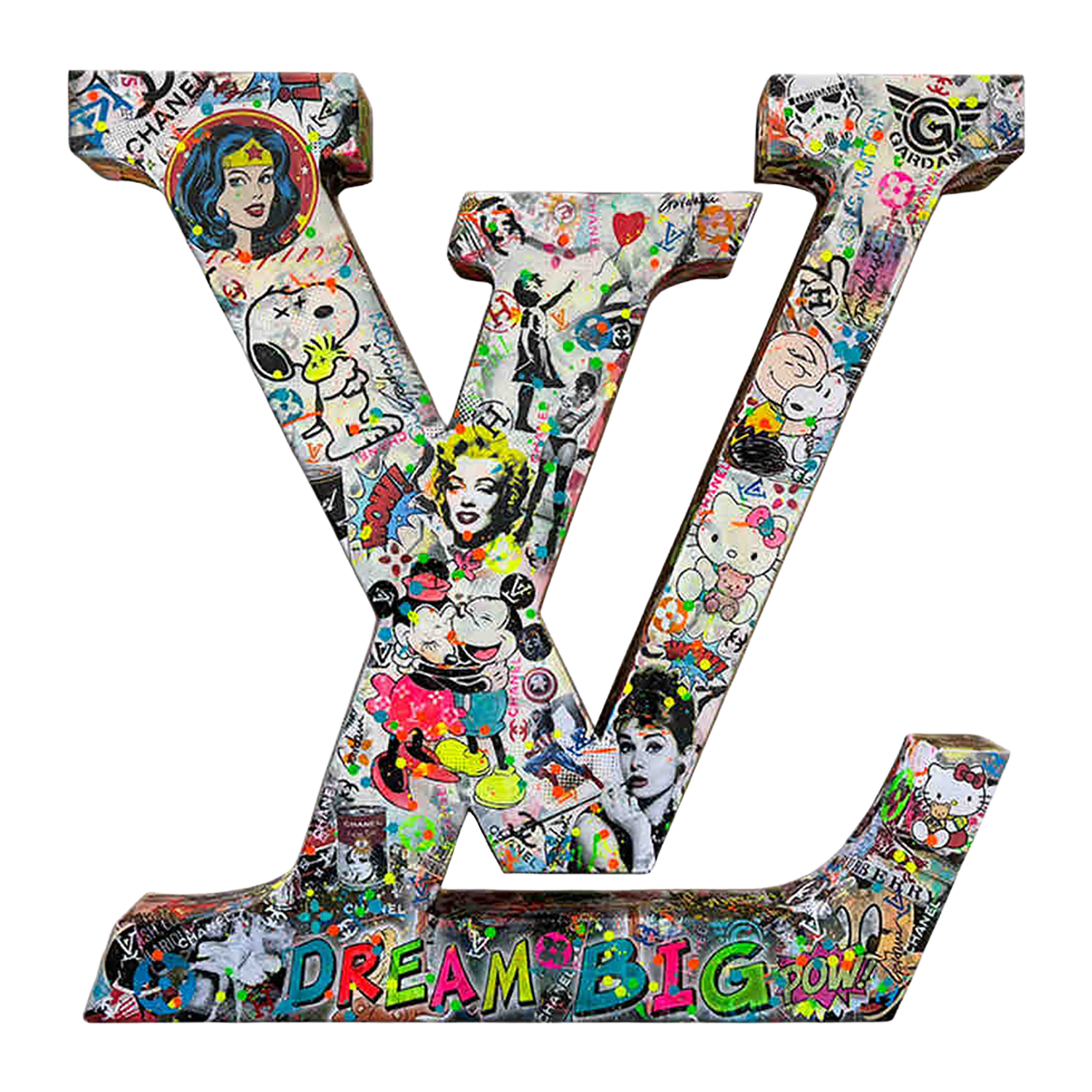 L. Vuitton - Dream Big  – Original 3D Sculpture Gardani Sculpture for sale